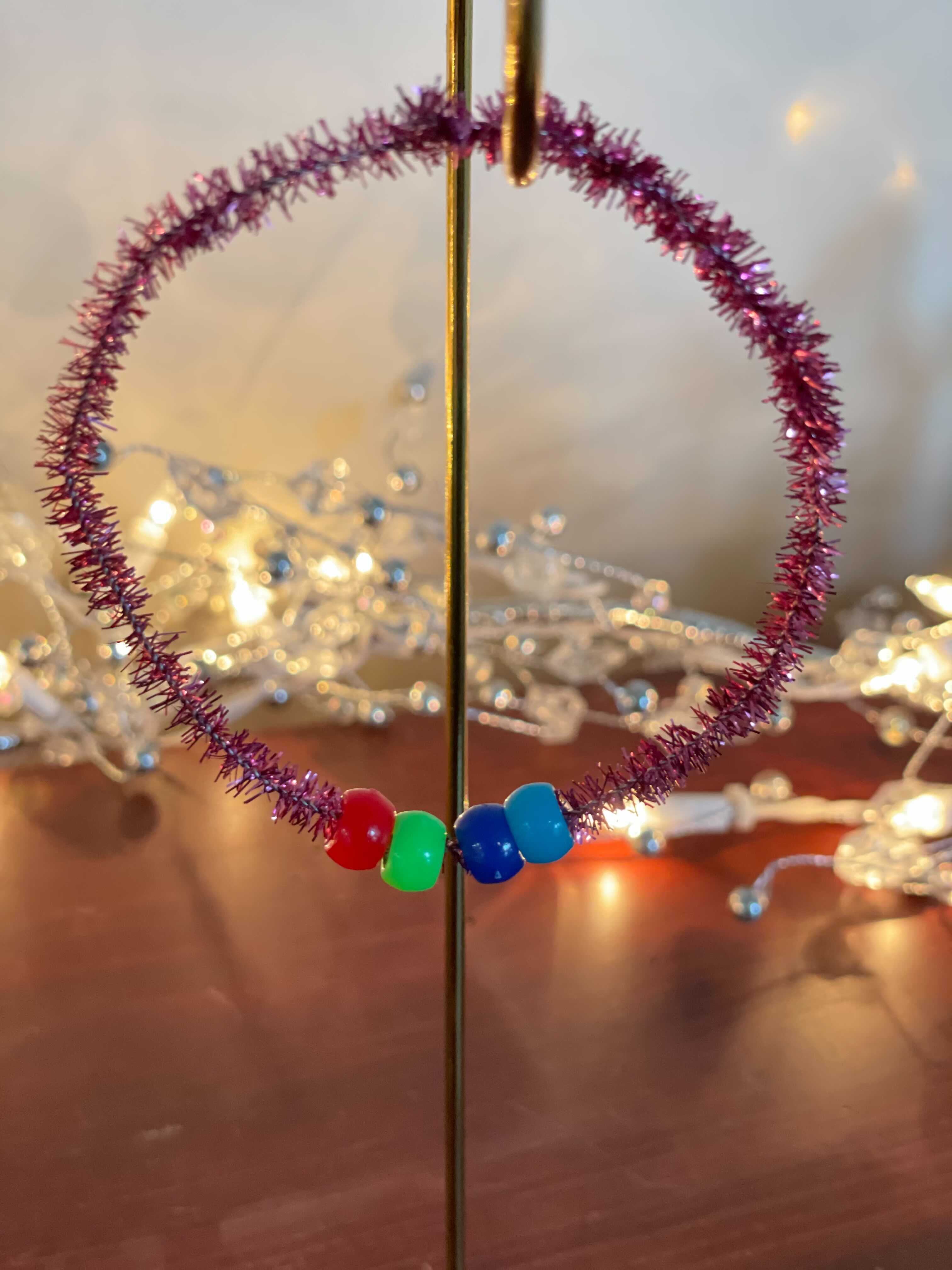 Red Sparkle Rainbow Bracelet